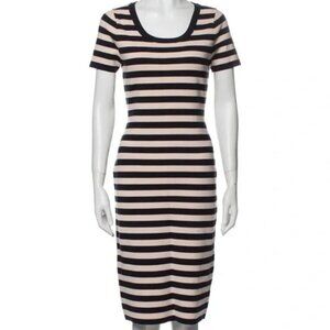 Grey by Jason Wu Striped Midi Dress NWOT
